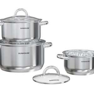 BỘ NỒI INOX 3 ĐÁY SUNHOUSE SHG361