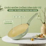 CHẢO NHÔM CHỐNG DÍNH ĐÁY TỪ HARE HR-P2628 CHẢO NHÔM CHỐNG DÍNH ĐÁY TỪ HARE HR-P2628