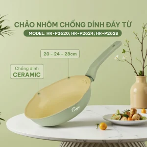 CHẢO NHÔM CHỐNG DÍNH ĐÁY TỪ HARE HR-P2628