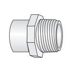 Nối thẳng ren ngoài 27