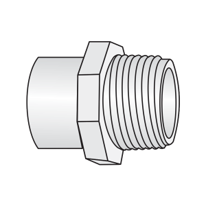 Nối thẳng ren ngoài 21