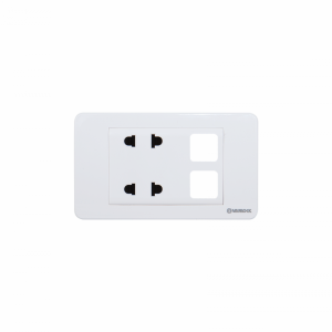 2 Ổ cắm 2 chấu với 2 lỗ  S18A- S18AU2/XX