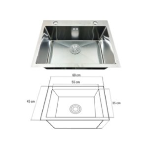Chậu rửa Inox cao cấp OR-01T