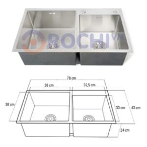 Chậu rửa Inox cao cấp OR-02L3
