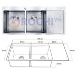 Chậu rửa Inox cao cấp OR-CR03 Chậu rửa Inox cao cấp OR-CR03