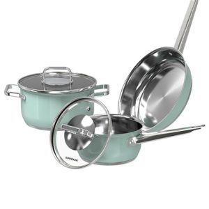 BỘ NỒI CHẢO INOX 304 SUNHOUSE SHG608