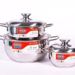 Bộ nồi inox 3 đáy SUNHOUSE SH335 Bộ nồi inox 3 đáy SUNHOUSE SH335