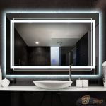 Gương đèn led . Có nút cảm ứng, nút sấy gương Gương đèn led . Có nút cảm ứng, nút sấy gương