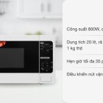 Lò vi sóng Toshiba ER-SM20(W1)VN 20 lít Lò vi sóng Toshiba ER-SM20(W1)VN 20 lít