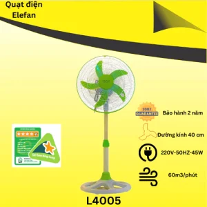 Quạt đứng Elefan loại Lửng L4005 êm dịu